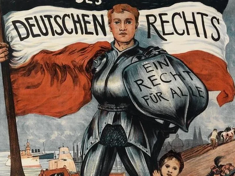 1869-Heinrich Hübner - Manifesto pubblicitario per il lessico di diritto tedesco di Kürschner